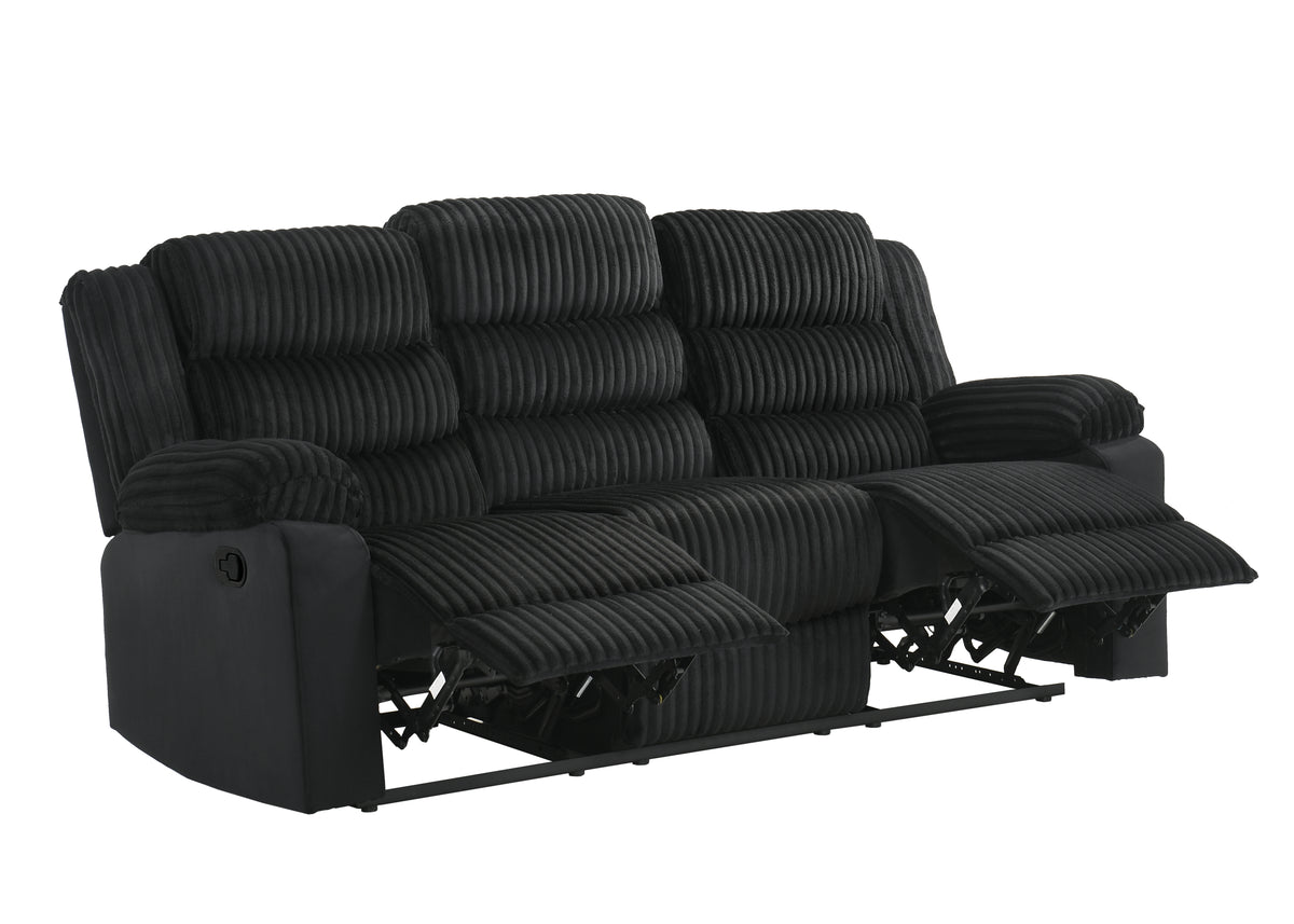 Max Reclining Sofa (Black)