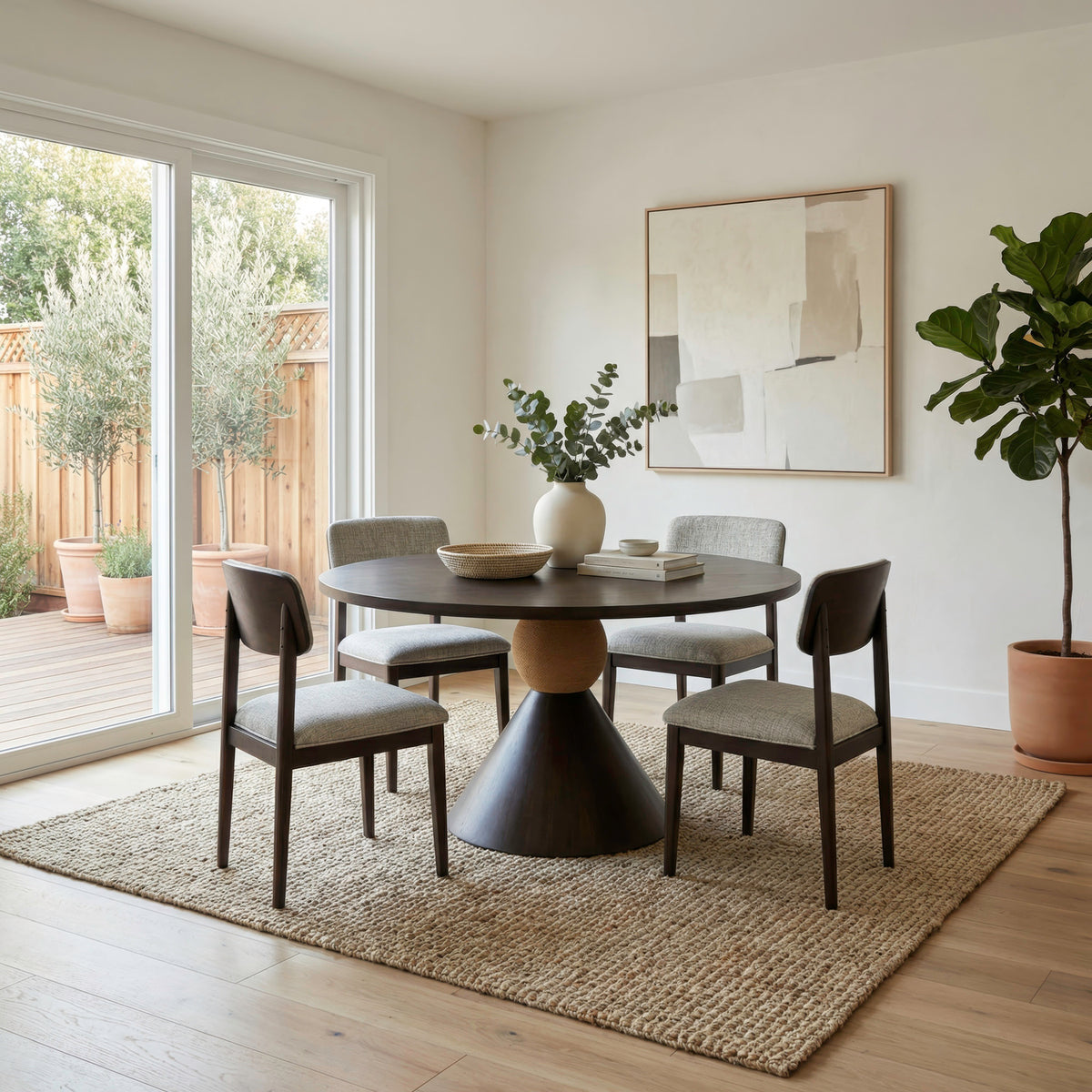 Briarcrest 5 Piece Round Ped Table Set
