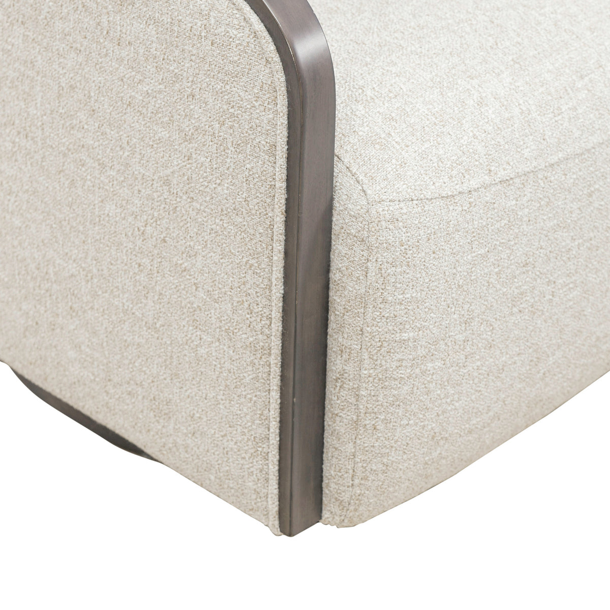 Nora Uph Swivel Accent Chair - Dark Brown