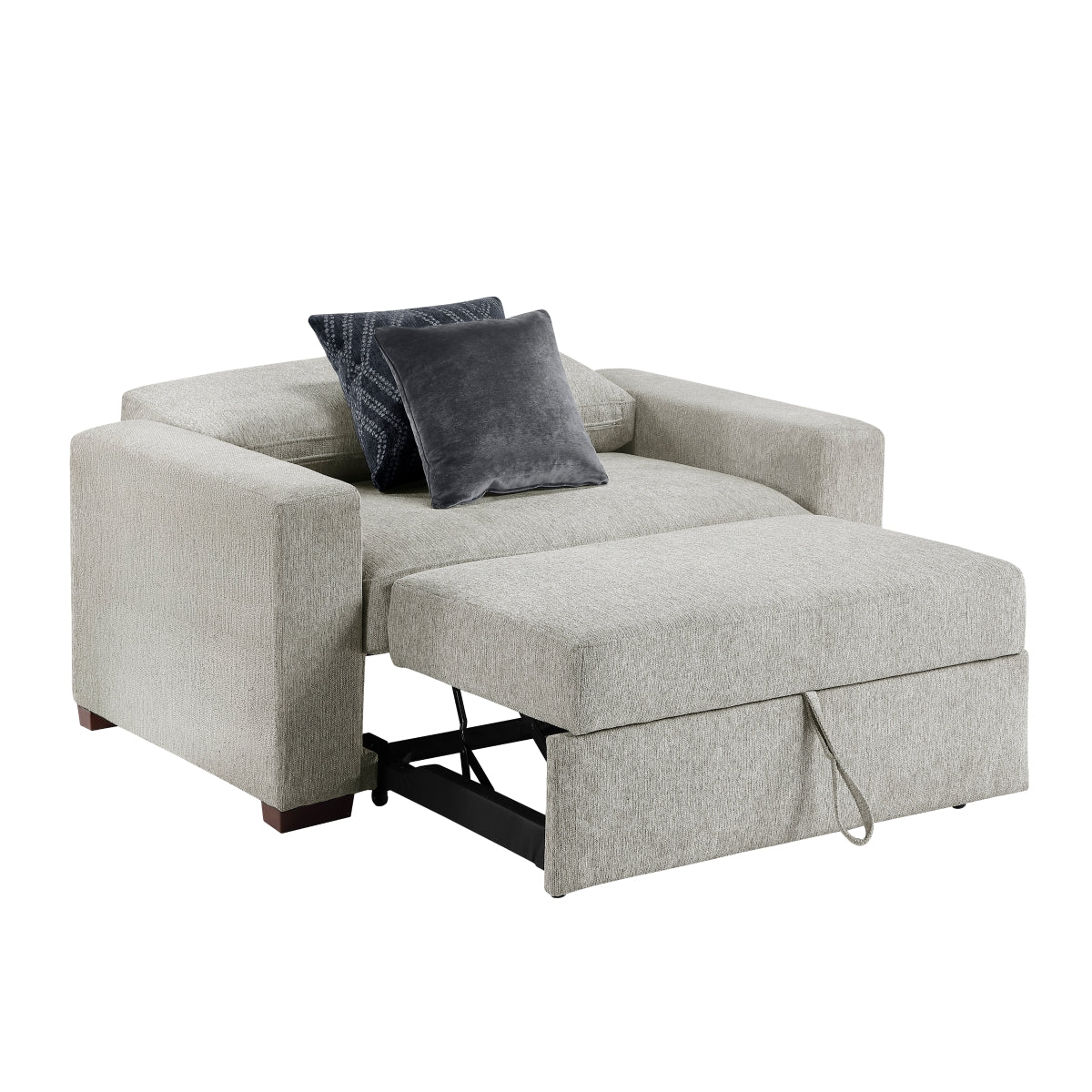 Isla Convertible Chair and a half with Pull-out Bed, Click Motion Back and Two Track Arms