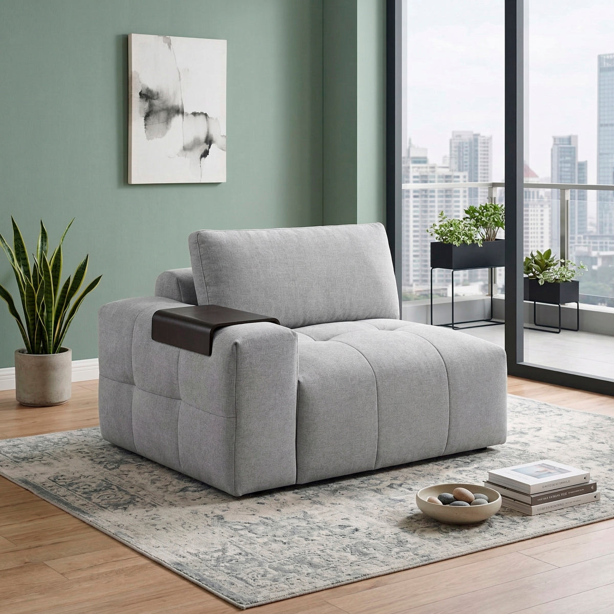 Tidal Left Side Chair with one Arm