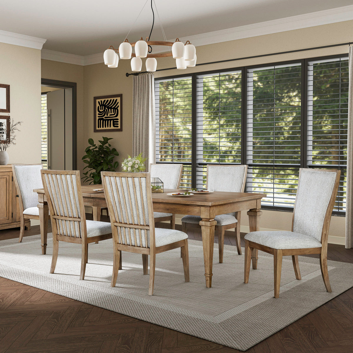 Haven Hills Opt 7 Piece Rectangular Table Set