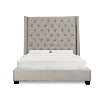 Naples Bed With Gray Fabric