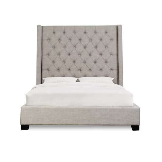 Naples Bed With Gray Fabric