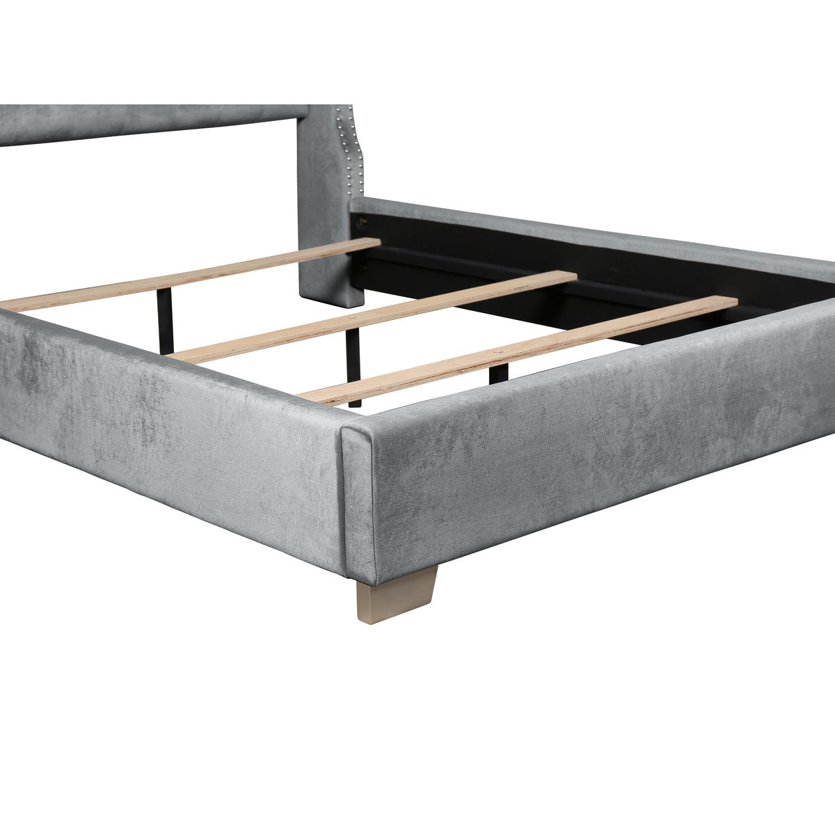 Uphl Velvet Qn Hb, Gray