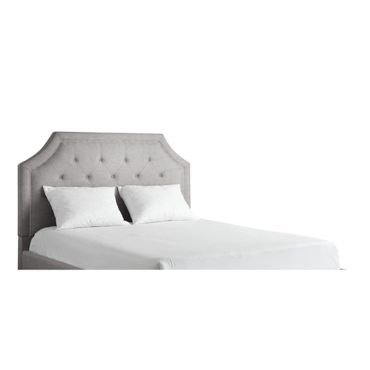 King Linen Hb W/ Nailhead In Gray