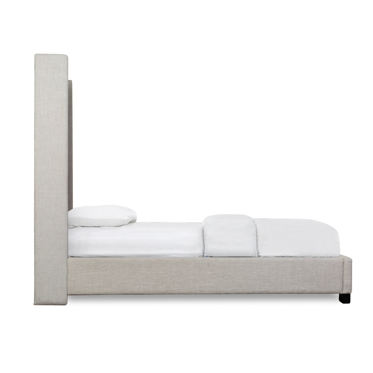 Naples Bed With Gray Fabric