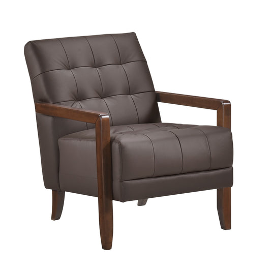 Crafton Accent Chair - Dark brown