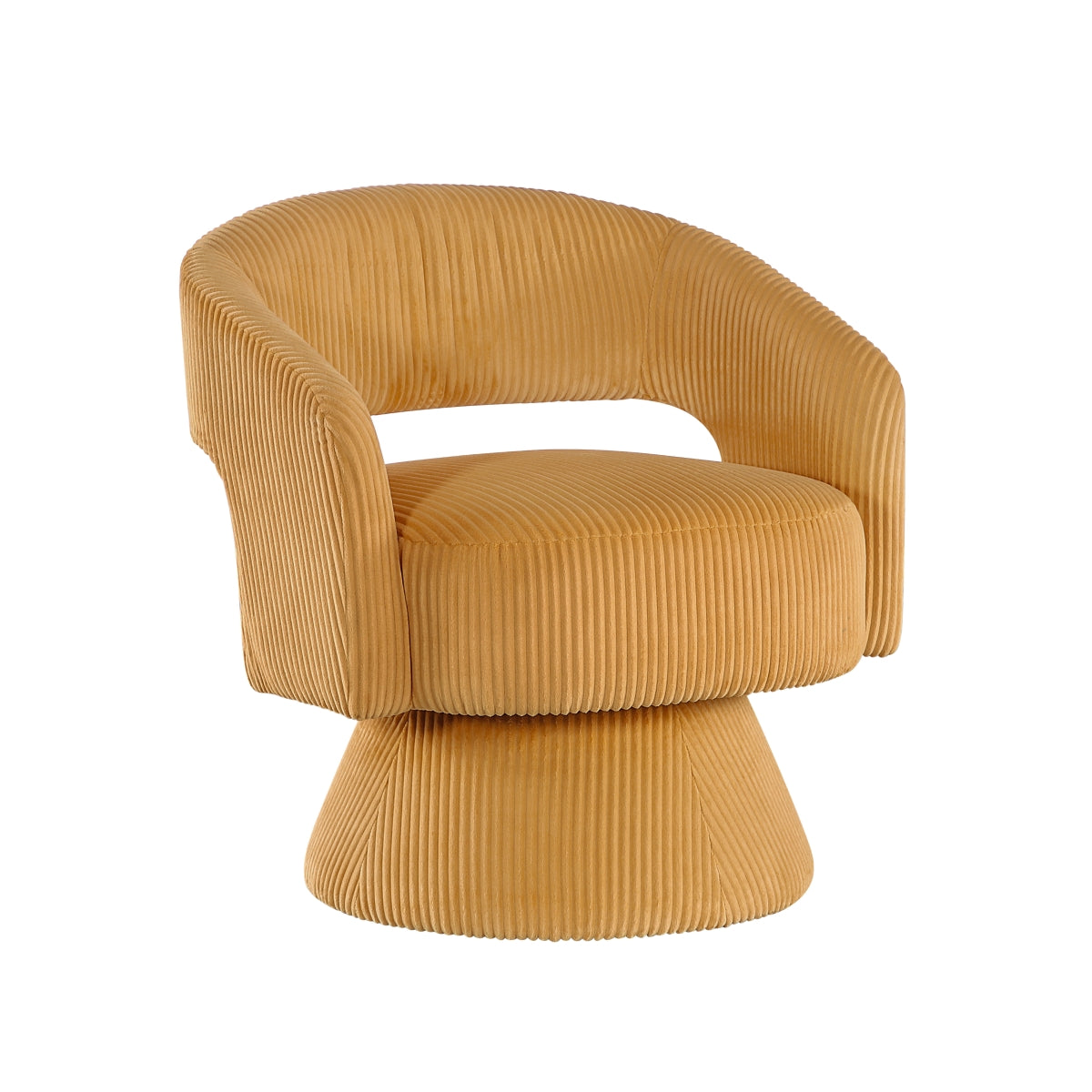 Upton Swivel Chair - Yellow