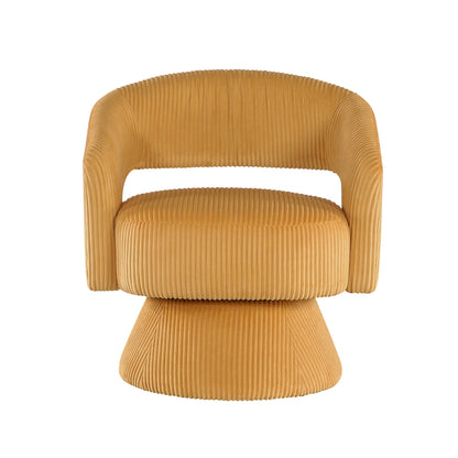 Upton Swivel Chair - Yellow