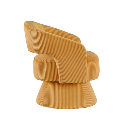 Upton Swivel Chair - Yellow