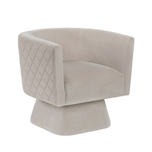 Candace Swivel Chair - Taupe