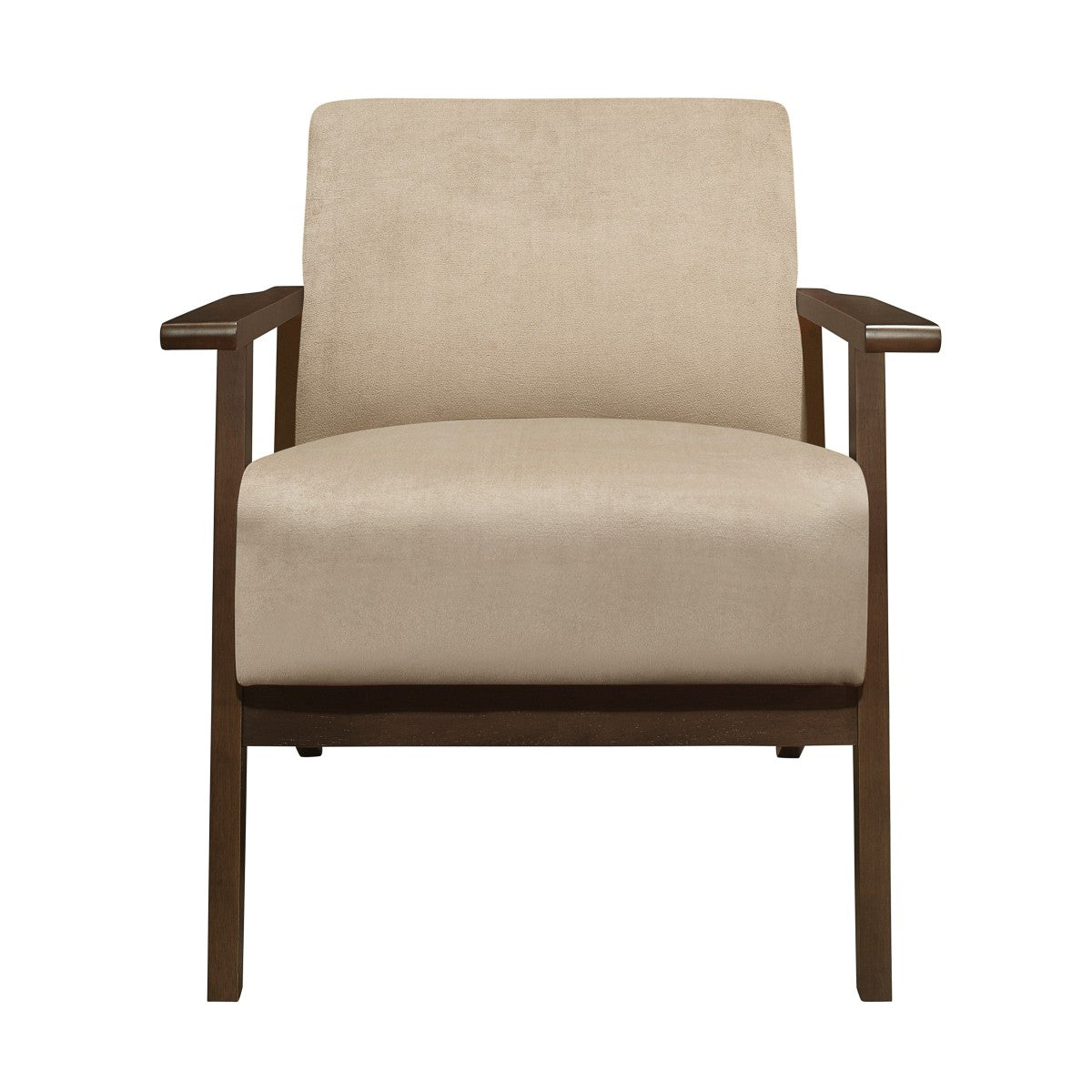 August Accent Chair - Light brown