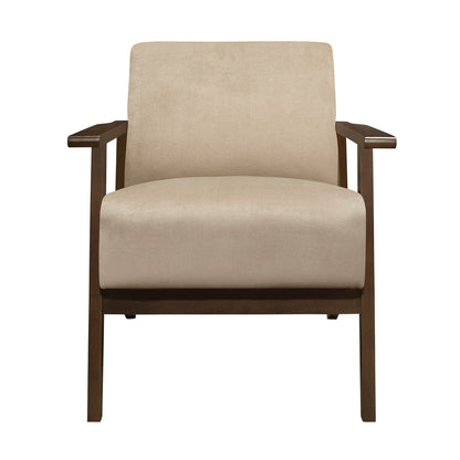 August Accent Chair - Light brown