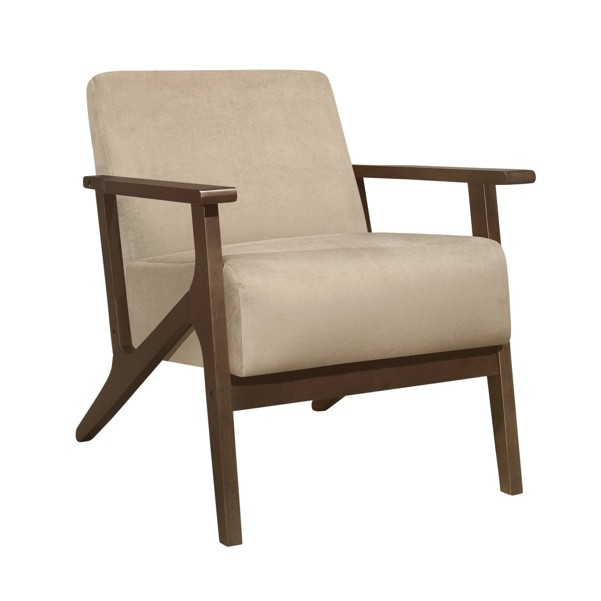 August Accent Chair - Light brown