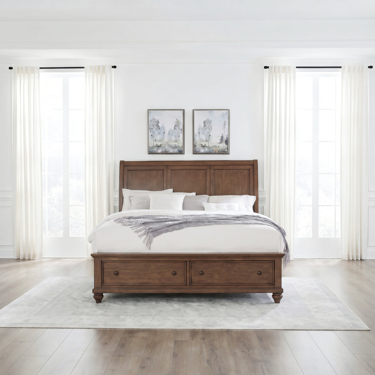 Twin Lakes Queen Storage Bed, 2 Night Stands