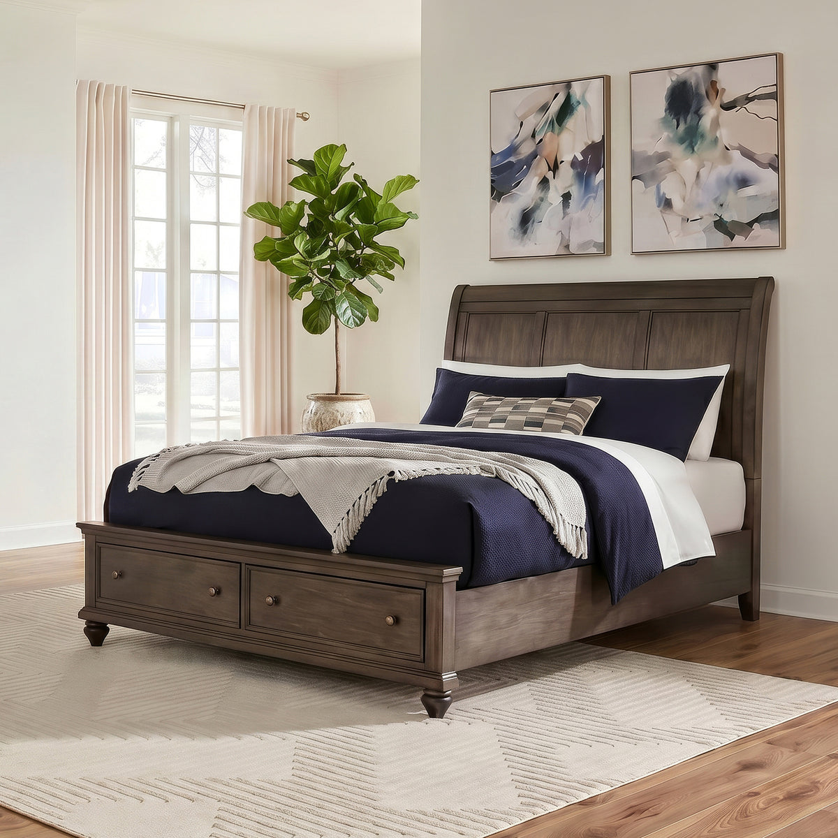 Twin Lakes Queen Sleigh Headboard