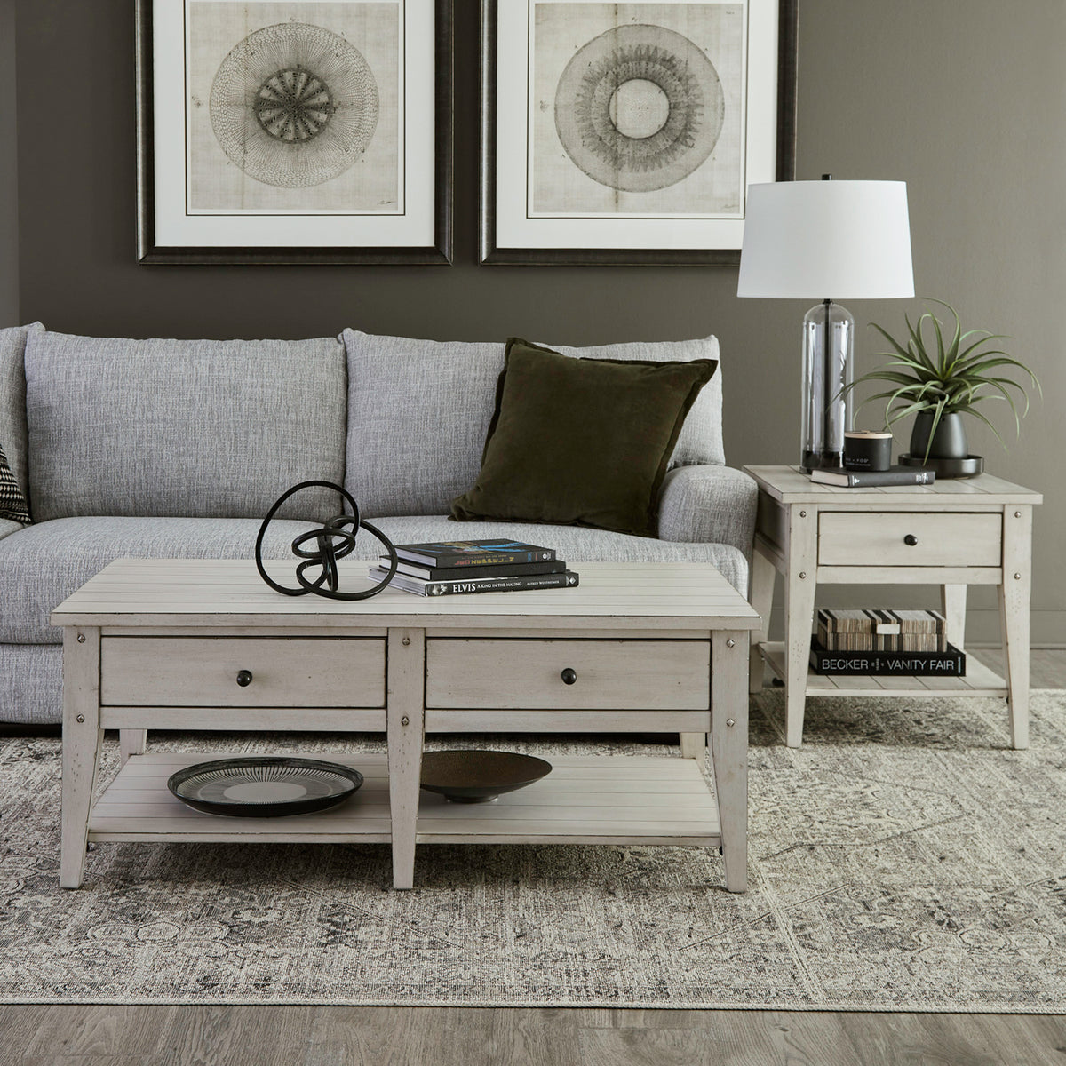 Lake House 3 Piece Set (1-Cocktail 2-End Tables)