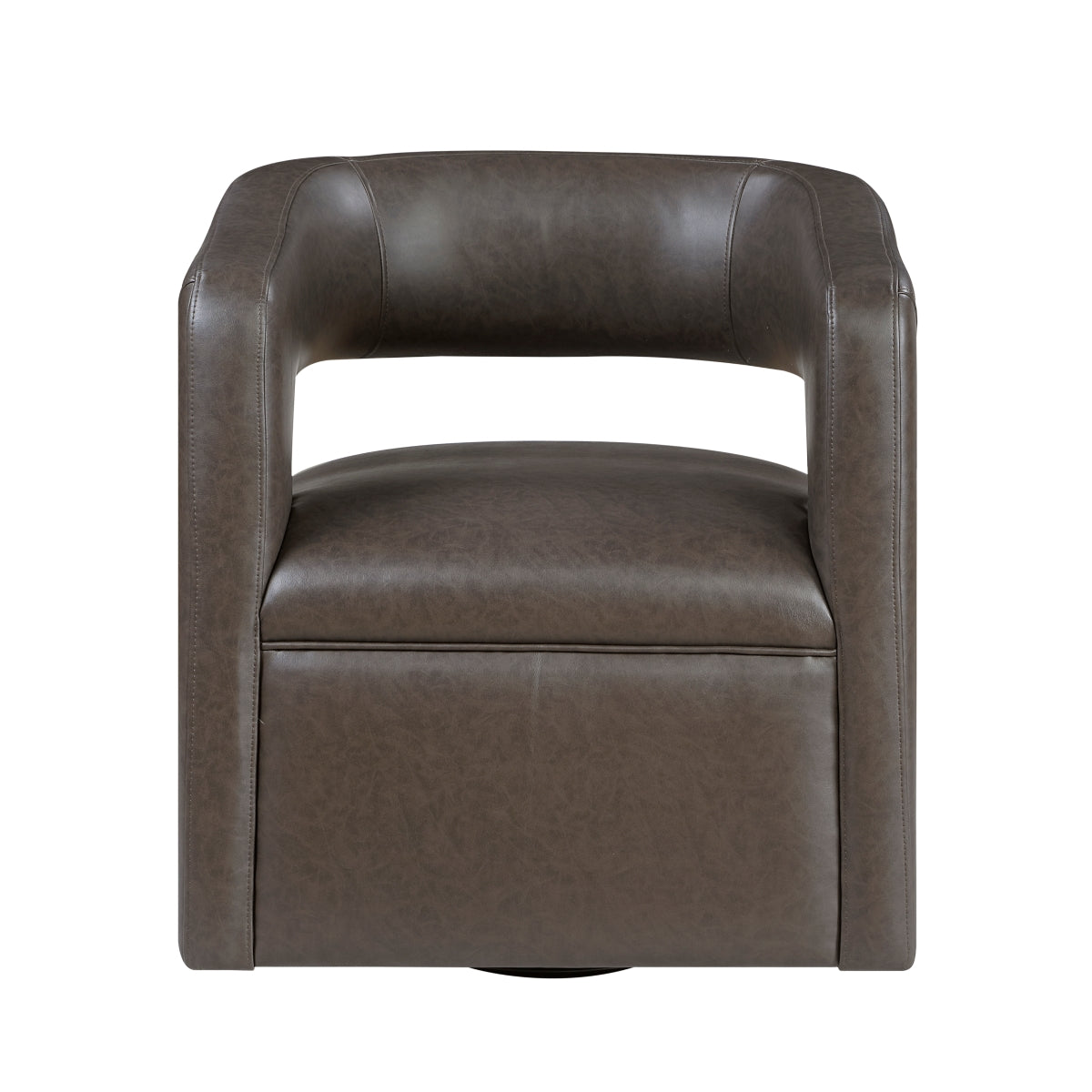 Sawyer Swivel Chair - Dark coffee
