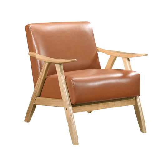 Damala Accent Chair - Matt brown (1138NABRPU-1)