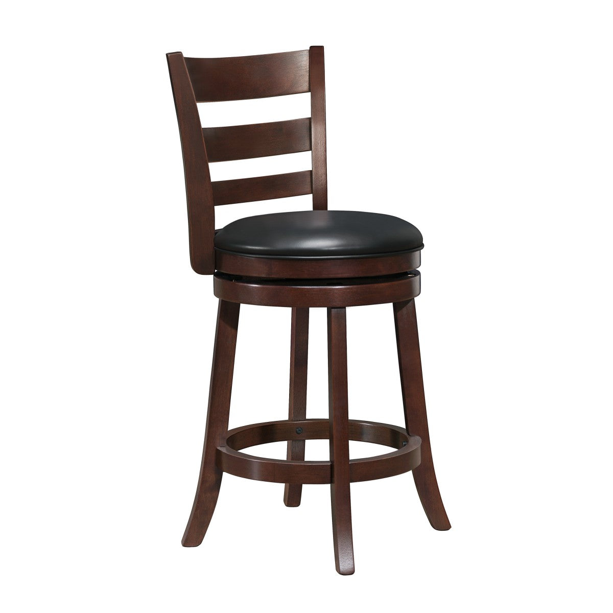 Edmond Swivel Counter Height Chair - Black