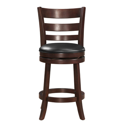 Edmond Swivel Counter Height Chair - Black