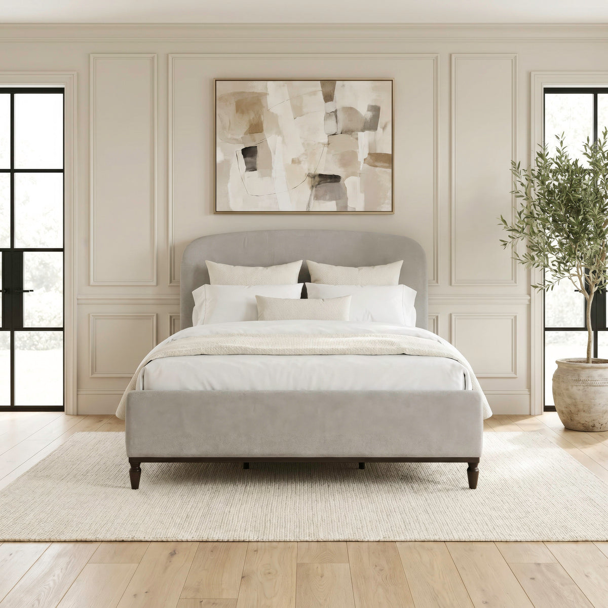 Wesley Hall King Uph Footboard
