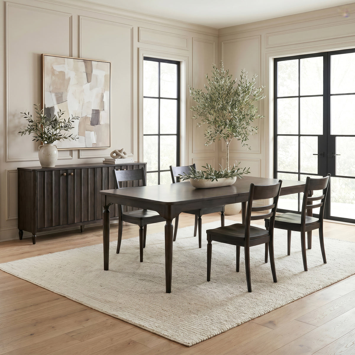 Wesley Hall 5 Piece Rectangular Table Set