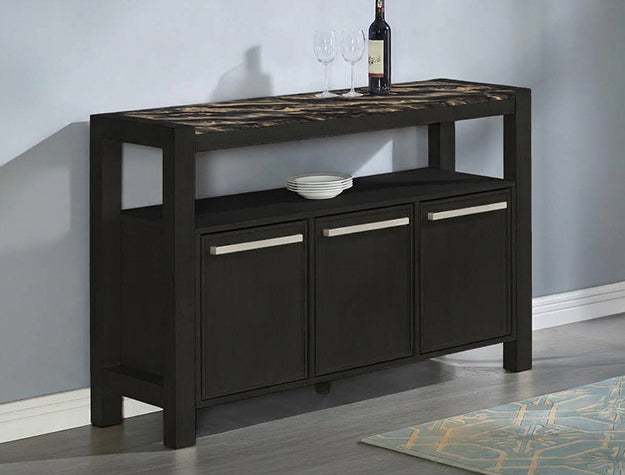 Canden Faux Marble Sideboard Gdbk (1318GBK-SB)