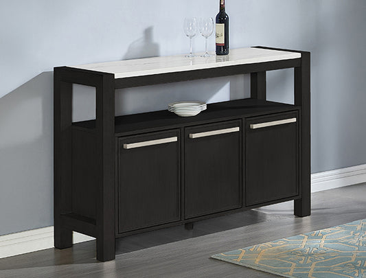 Canden Faux Marble Sideboard White (1318WH-SB)