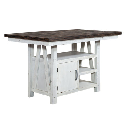 Farmhouse 5 Piece Gathering Table Set