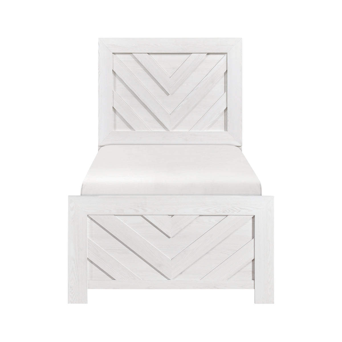 Corbin Twin Bed (1534NPWHT-1)