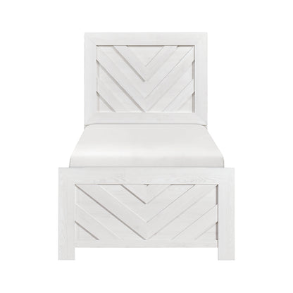 Corbin Twin Bed (1534NPWHT-1)
