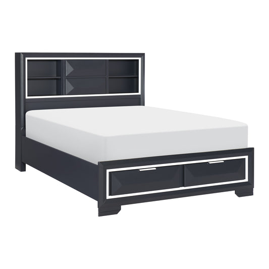 Rosemont Queen Platform Bed with Footboard Storage