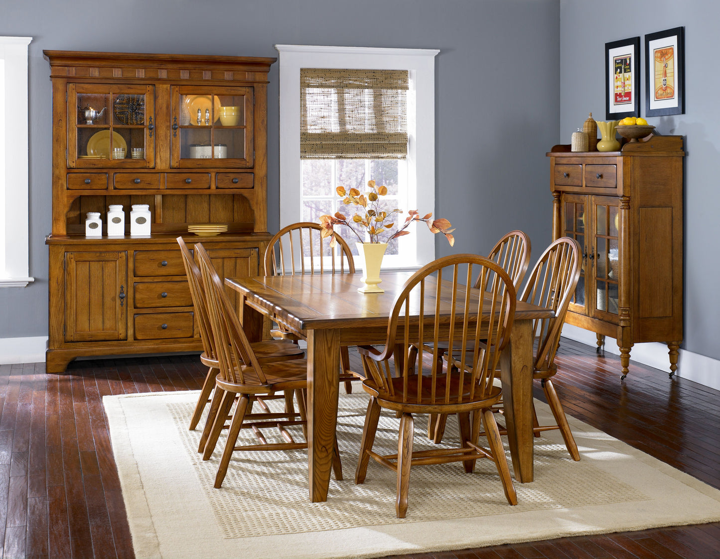 Treasures Bow Back Side Chair -  Oak