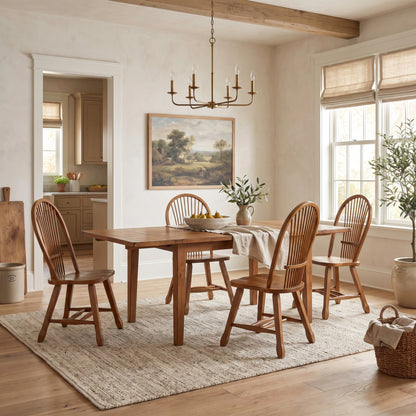 Treasures 5 Piece Retractable Table Set