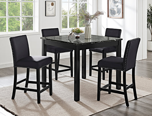 Lennon 5-Pk Contr Ht Set All Black (1715SET-AB)