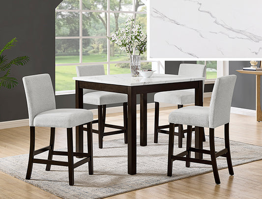 Lennon 5-Pk Counter Ht Set-Brown (1715SET-BRN)