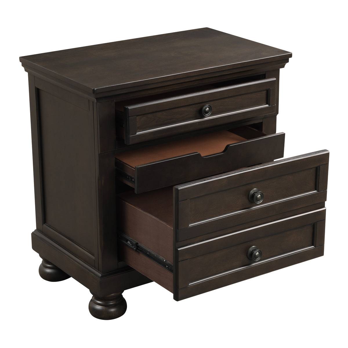 Begonia Night Stand, Hidden Drawer