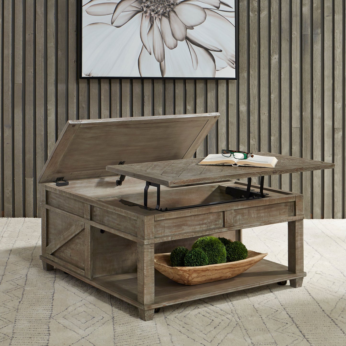 Parkland Falls Square Lift Top Cocktail Table