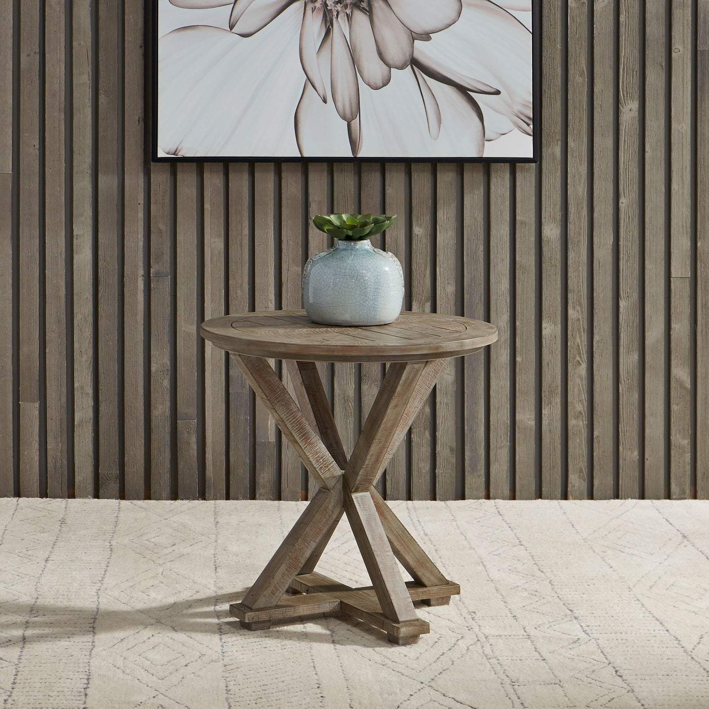 Parkland Falls Round End Table