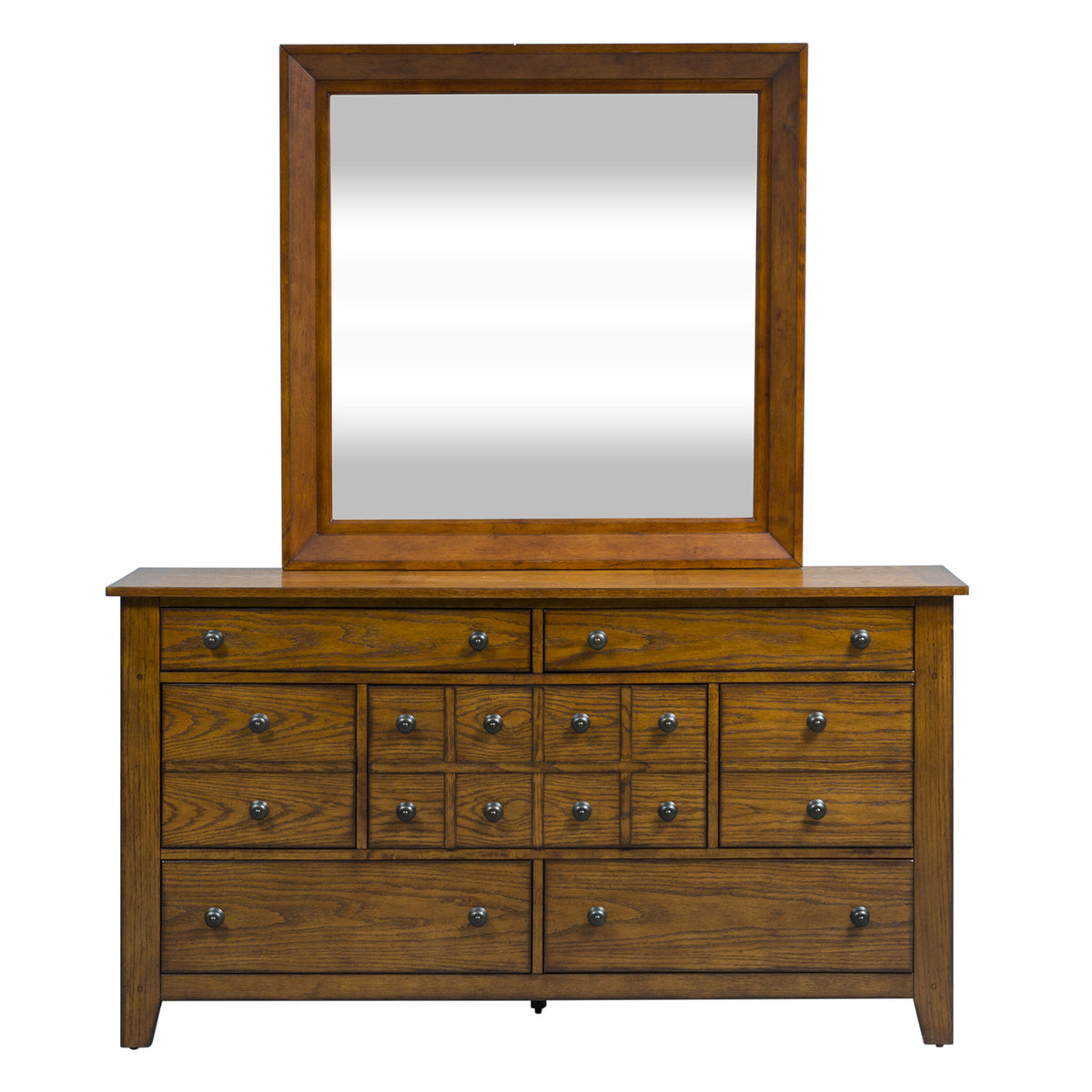 Grandpas Cabin Queen Sleigh Bed, Dresser & Mirror, Chest Bedroom Set
