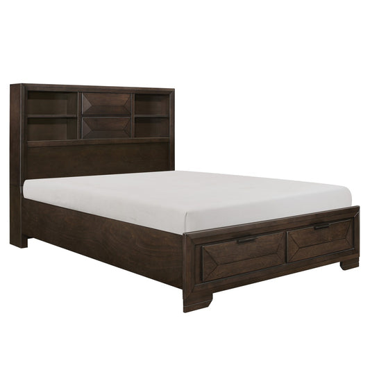 Chesky Queen Platform Bed with Footboard Storage