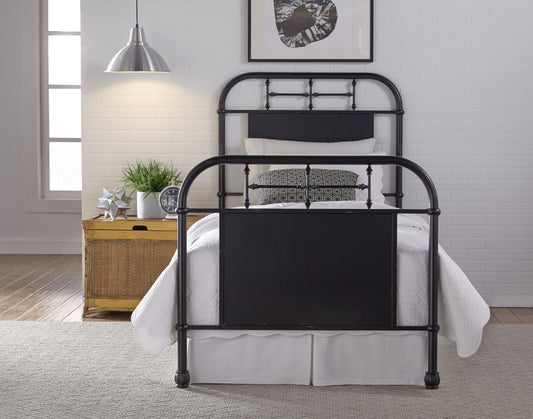 Vintage Series Twin Metal Bed - Black