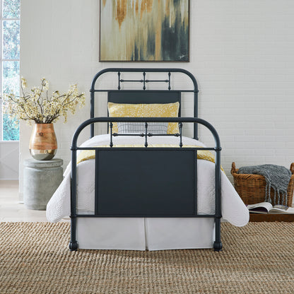 Vintage Series Twin Metal Bed - Navy