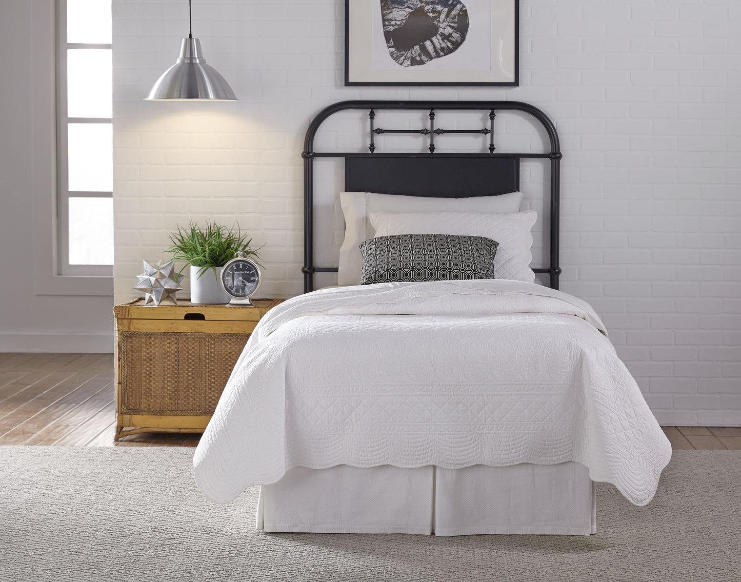 Vintage Series Full Metal Headboard - Black