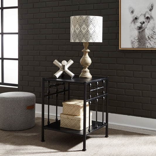 Vintage Series Open Night Stand - Black