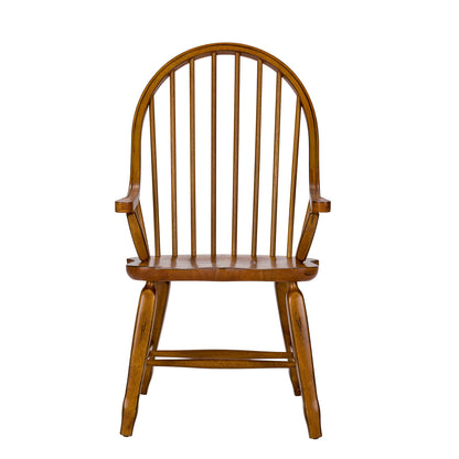 Treasures Bow Back Arm Chair - Oak (RTA)