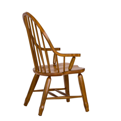 Treasures Bow Back Arm Chair - Oak (RTA)