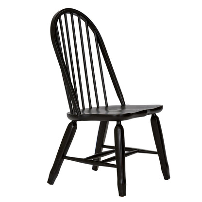 Treasures Bow Back Side Chair - Black (RTA)